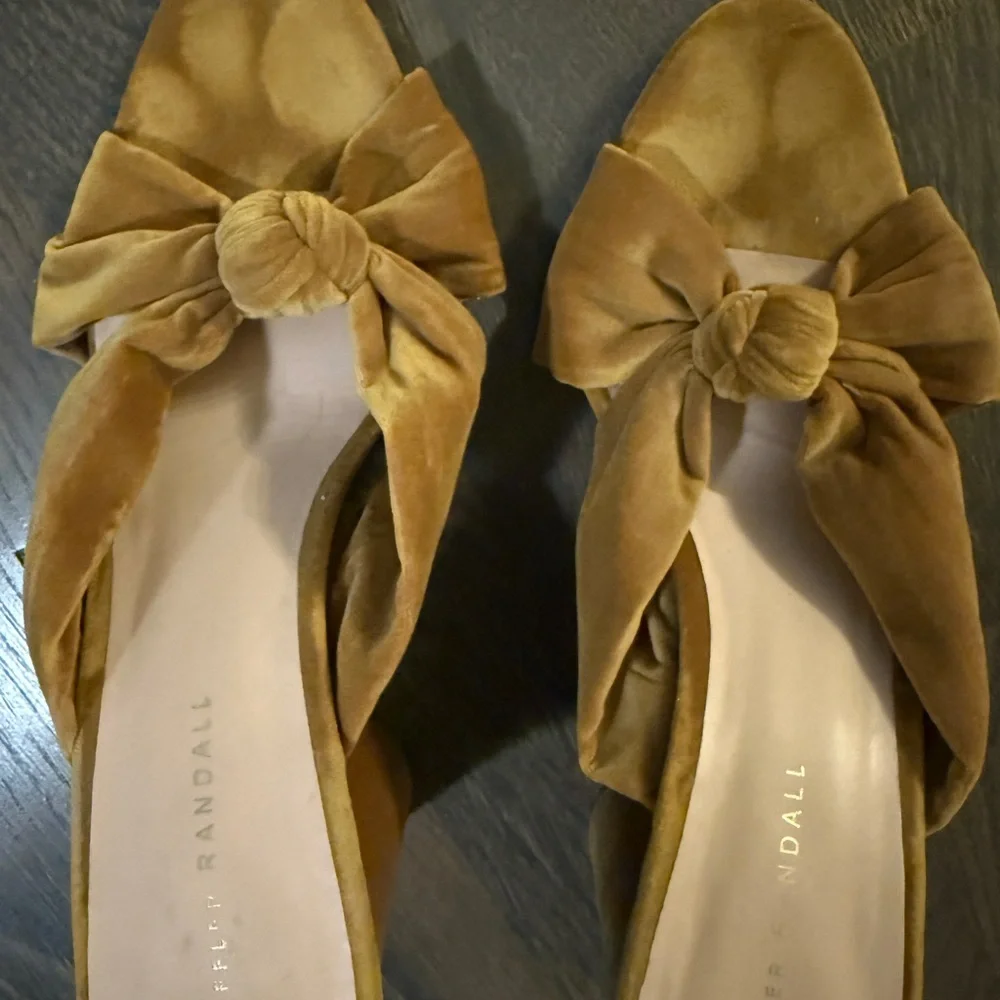 Loeffler Randall Coco Block Heels Bow Knot Slide - Picture 4 of 7